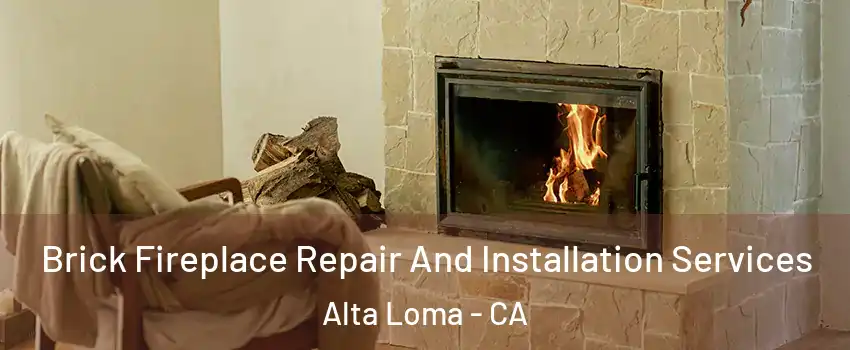 Brick Fireplace Repair And Installation Services Alta Loma - CA