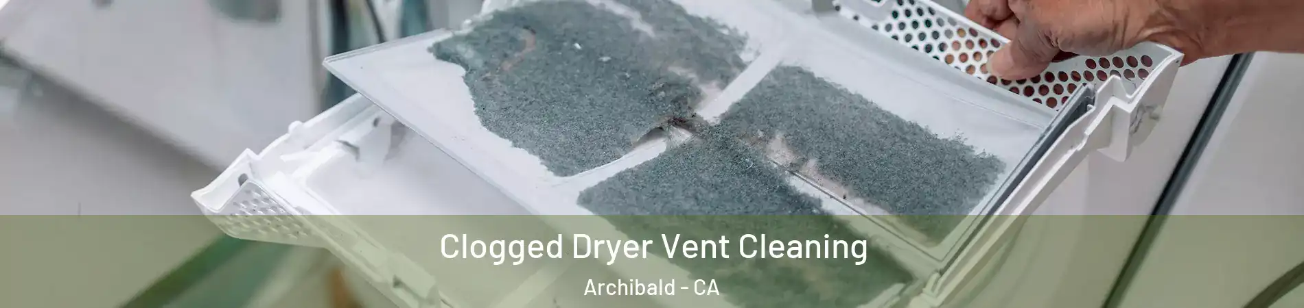 Clogged Dryer Vent Cleaning Archibald - CA