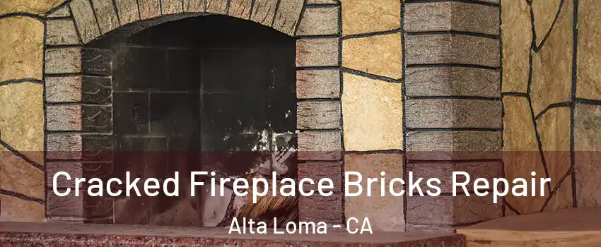 Cracked Fireplace Bricks Repair Alta Loma - CA