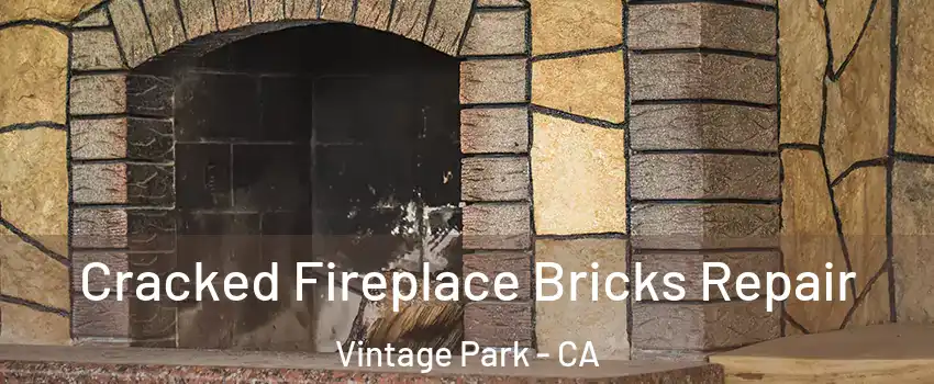 Cracked Fireplace Bricks Repair Vintage Park - CA