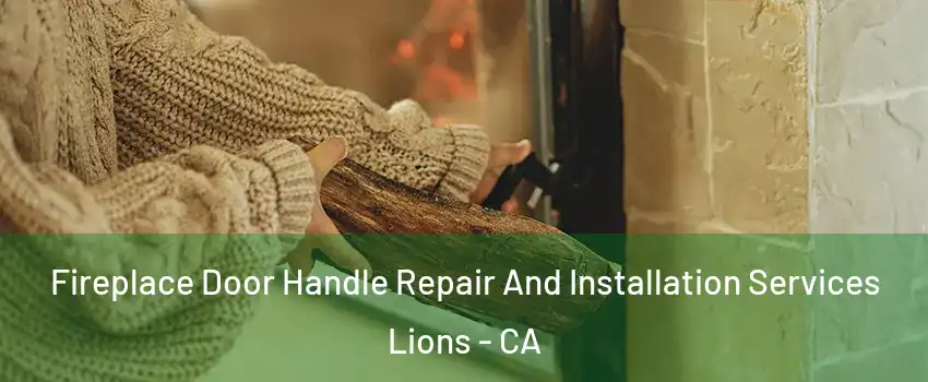 Fireplace Door Handle Repair And Installation Services Lions - CA