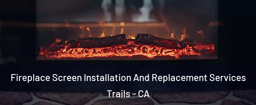 Fireplace Screen Installation And Replacement Services Trails - CA