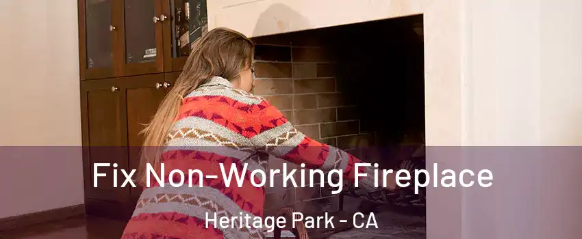 Fix Non-Working Fireplace Heritage Park - CA