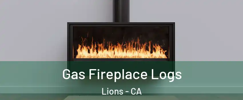 Gas Fireplace Logs Lions - CA