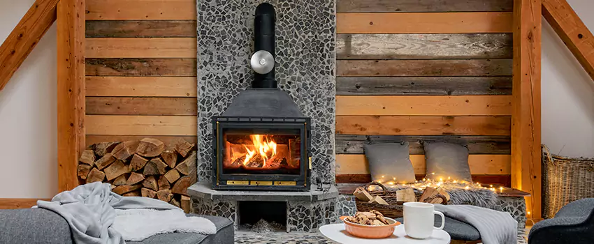 Thelin Hearth Products Direct Vent Gas Stove Fireplace Inspection in Chaffey, California