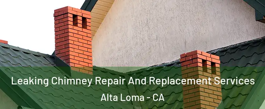 Leaking Chimney Repair And Replacement Services Alta Loma - CA