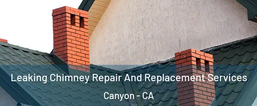 Leaking Chimney Repair And Replacement Services Canyon - CA