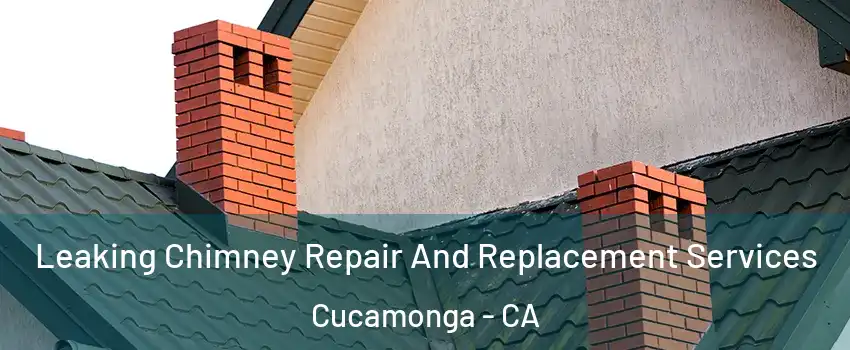 Leaking Chimney Repair And Replacement Services Cucamonga - CA
