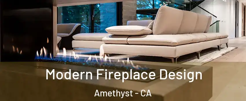 Modern Fireplace Design Amethyst - CA