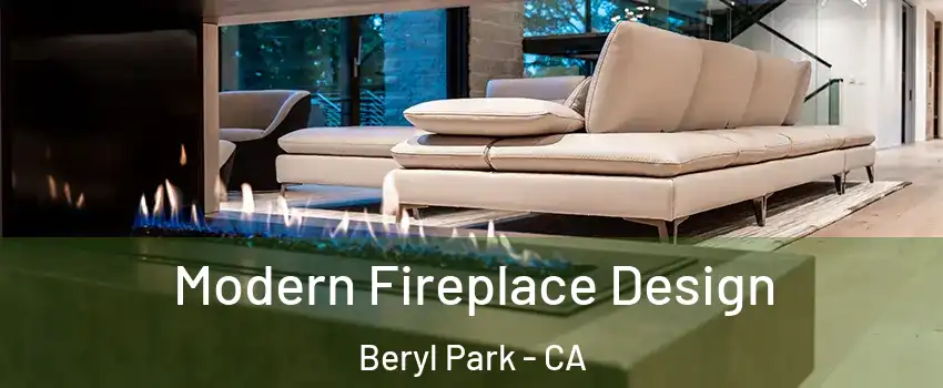 Modern Fireplace Design Beryl Park - CA