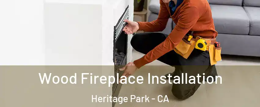 Wood Fireplace Installation Heritage Park - CA